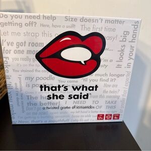 That's What She Said Game
